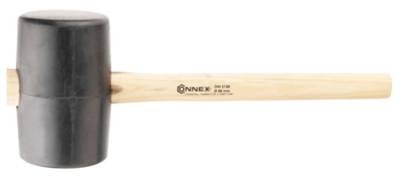 Connex Gummihammer mit Holzstiel, 37 cm, COX625105